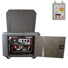 A-iPower A7500TEA в супертихом зимнем кожухе 1400SS RAL 7024 + блок автозапуска A-iPower 400 В, 25 А