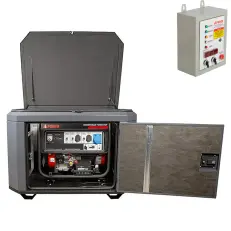 A-iPower A8000EAX в тихом зимнем кожухе 1200 RAL 7024 + блок автозапуска A-iPower 400 В, 25 А