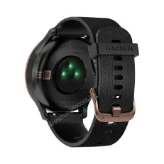 часы для спорта Garmin Vivomove HR розовое золото с черным ремешком
