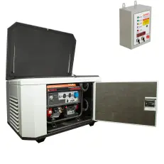 A-iPower A6000EAX в супертихом зимнем кожухе 1400SS RAL 7035 + блок автозапуска A-iPower 400 В, 25 А