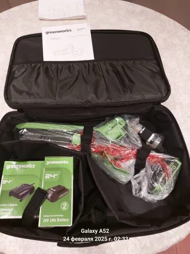 Greenworks G24MCS10 24V (10см) без АКБ и ЗУ