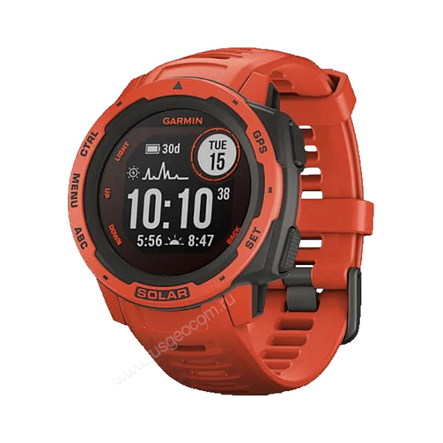 Часы Garmin Instinct Solar Flame Red