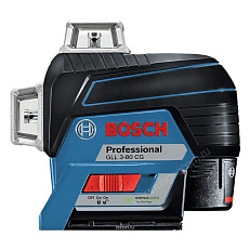 Bosch GLL 3-80 CG с калибровкой + BM 1 + GBA 12V + L-Boxx - лазерный нивелир 3d с зеленым лучом