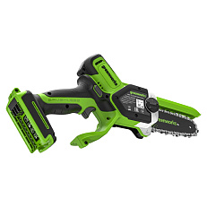 Greenworks G24CS15 24V (15см) без АКБ и ЗУ - аккумуляторная цепная пила
