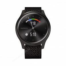 gps Часы Garmin Vivomove Style графитовый с черным плетеным нейлоновым ремешком