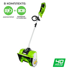 Greenworks GD40SSK4U бесщеточный, 40V с АКБ 4 Ач USB + ЗУ